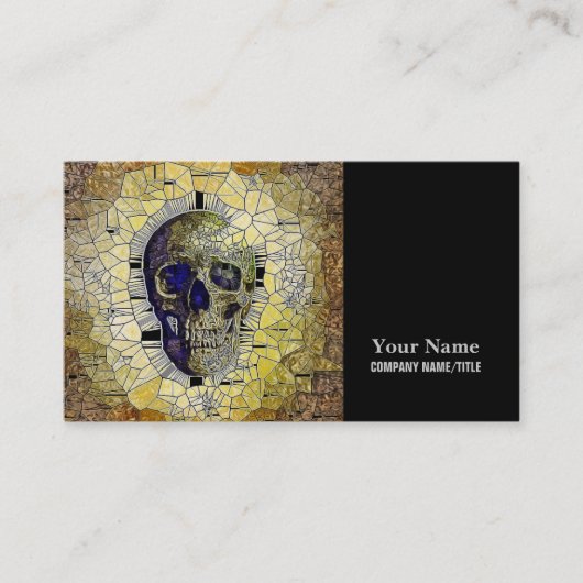 Abstract Gotisch Glas in lood Visitekaartje (Voorkant)