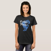 Abstract gotisch muziekportret t-shirt (Voorkant volledig)
