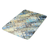 Abstract goud- en blauw patroon badmat (Gekanteld)