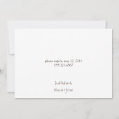 Abstract goud en bruin na huwelijksfeest kaart (Achterkant)