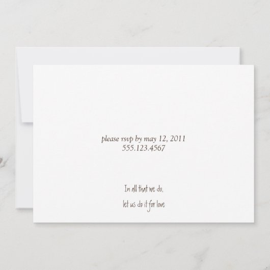 Abstract goud en bruin na huwelijksfeest kaart (Achterkant)