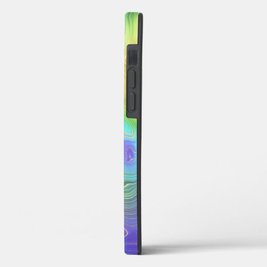 Abstract goud en regenboog Case-Mate iPhone case (Achterkant / Links)