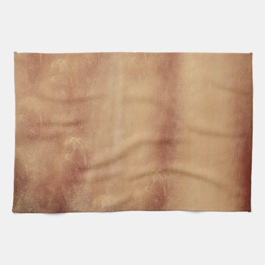 Abstract goud- en rustkunst theedoek (Horizontaal)