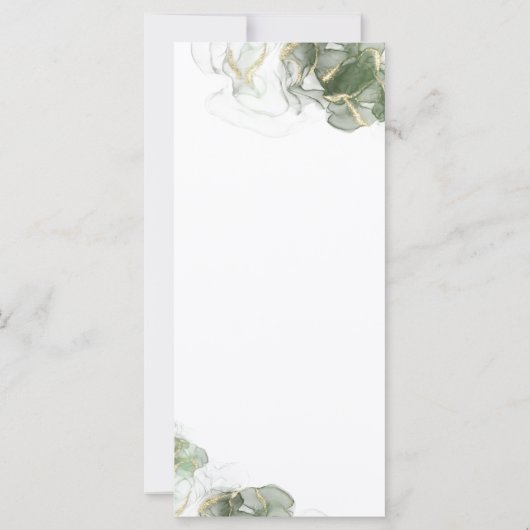 Abstract Goud Gedempt Sage Groen (Achterkant)