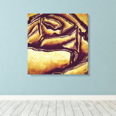 Abstract Goud Geel Rose Art Modern Home Decor Canvas Afdruk (Insitu (Houten vloer))