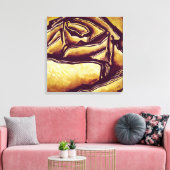 Abstract Goud Geel Rose Art Modern Home Decor Canvas Afdruk (Insitu (Woonkamer))
