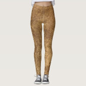 Abstract goud leggings (Voorkant)