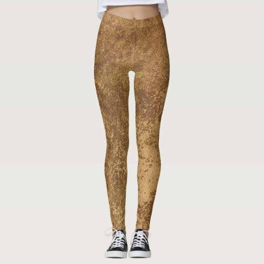 Abstract goud leggings (Voorkant)