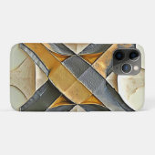 Abstract goud metaal ontwerp Case-Mate iPhone case (Achterkant (horizontaal))