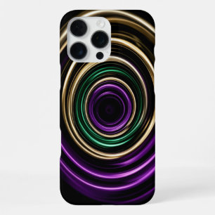 Abstract Goud Paars Groen Draai iPhone 16 Pro Max Hoesje