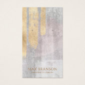 Abstract Goud Roze Oorbel Sieraden Display Kaarten Visitekaartje (Voorkant)