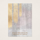 Abstract Goud Roze Sieraden Designer Display Kaart (Voorkant)