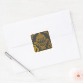 Abstract goud vierkante sticker (Envelop)