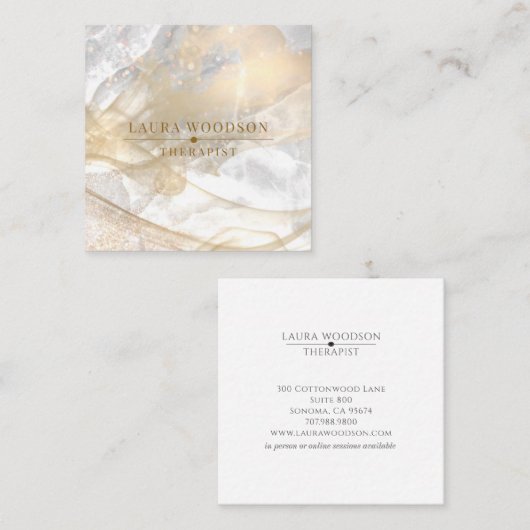 Abstract Goud Visitekaartje (Voorkant / Achterkant)