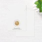 Abstract Goud Zon Handgemaakte Faux Folie Product Visitekaartje (Bureau)