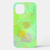 Abstract goudblauw pastpatroon Case-Mate iPhone case (Achterkant)