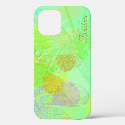 Abstract goudblauw pastpatroon Case-Mate iPhone case (Achterkant)