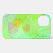 Abstract goudblauw pastpatroon Case-Mate iPhone case (Achterkant (horizontaal))