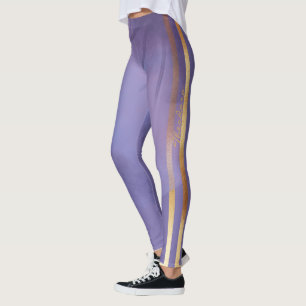 Abstract goudbloem leggings