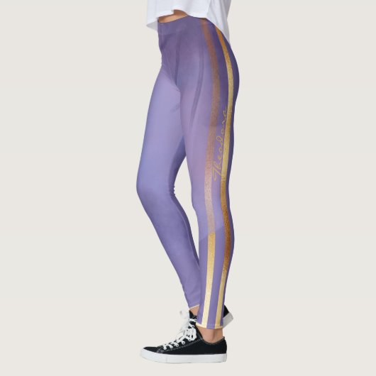Abstract goudbloem leggings (Links)