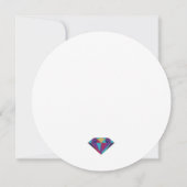 Abstract gouddiamantjuweel kaart (Achterkant)