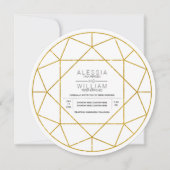 Abstract gouddiamantjuweel kaart (Voorkant)