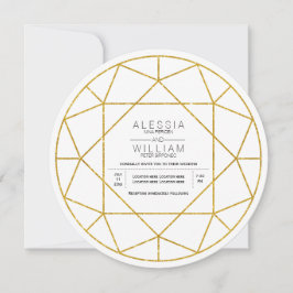 Abstract gouddiamantjuweel kaart