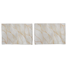 Abstract gouden bladeren kunstwerk | KUSSENSLOOP