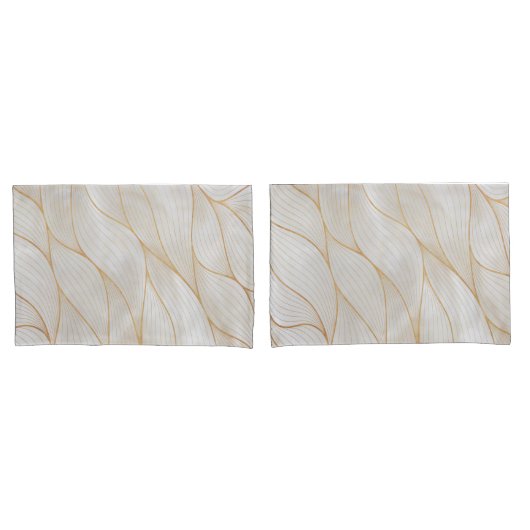 Abstract gouden bladeren kunstwerk | KUSSENSLOOP (Voorkant-Set)