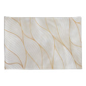 Abstract gouden bladeren kunstwerk | KUSSENSLOOP (Achterkant-Rechts)