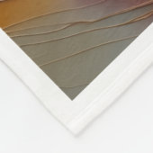 Abstract Gouden Boom Landschap Dekbed Fleece Deken (Hoek)