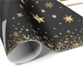 abstract gouden en zwarte driehoeken inpakpapier (Rol Hoek)