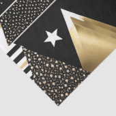 abstract gouden en zwarte driehoeken tissue papier (Detail)