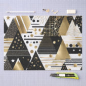 abstract gouden en zwarte driehoeken tissue papier (Craft)