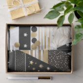 abstract gouden en zwarte driehoeken tissue papier (Geschenk)