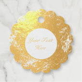  Abstract Gouden Folie Spletters Wit Bedankjes Labels (Voorkant)