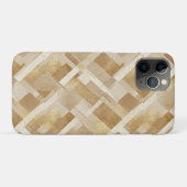 Abstract gouden geometrisch patroon met metaalglan Case-Mate iPhone case (Achterkant (horizontaal))
