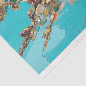 Abstract Gouden Koningin Decoupage Vrouwen Geschie Tissuepapier (Detail)