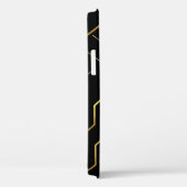 Abstract gouden patroon op zwart met aangepaste na Case-Mate iPhone case (Achterkant / Rechts)