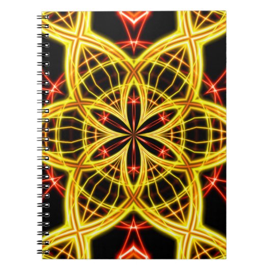 Abstract gouden podiumlicht. notitieboek (Voorkant)