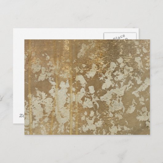 Abstract gouden schilderen met zilverspeckers briefkaart (Voorkant / Achterkant)