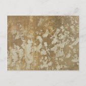 Abstract gouden schilderen met zilverspeckers briefkaart (Voorkant)