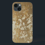 Abstract gouden schilderen met zilverspeckers iPhone 13 hoesje<br><div class="desc">Megan Meagher creëerde dit abstracte goudschilderij met zilveren spetters. Een zeer hedendaags stuk,  kunstliefhebbers zouden dit stuk aan hun collectie ASAP moeten toevoegen!</div>