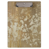Abstract gouden schilderen met zilverspeckers klembord (Voorkant)