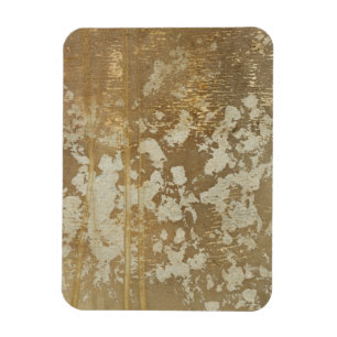 Abstract gouden schilderen met zilverspeckers magneet