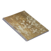 Abstract gouden schilderen met zilverspeckers notitieboek (Rechterzijde)