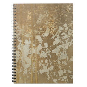 Abstract gouden schilderen met zilverspeckers notitieboek