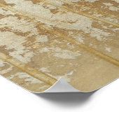 Abstract gouden schilderen met zilverspeckers poster (Hoek)