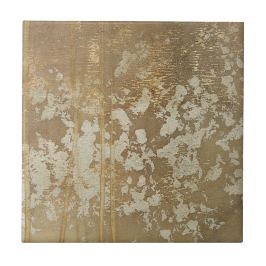 Abstract gouden schilderen met zilverspeckers tegeltje (Voorkant)