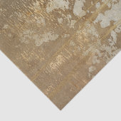 Abstract gouden schilderen met zilverspeckers tissuepapier (Detail)